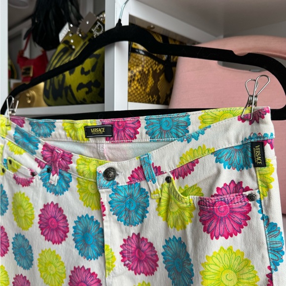 Versace Jeans Neon Floral Printed Pants 🌸 - Picture 7 of 7